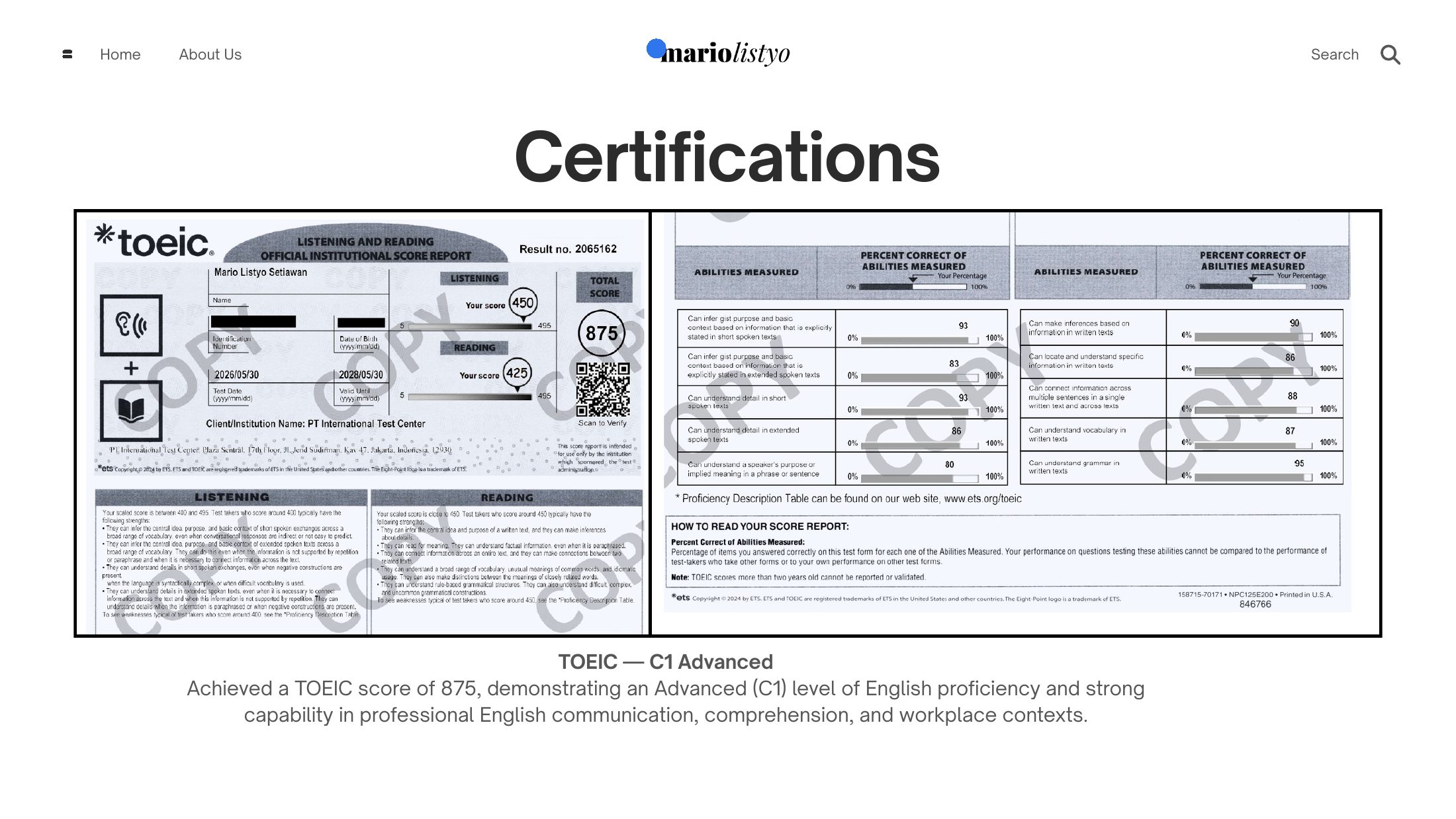 Portfolio slide 22 of 24 — Mario Listyo Setiawan