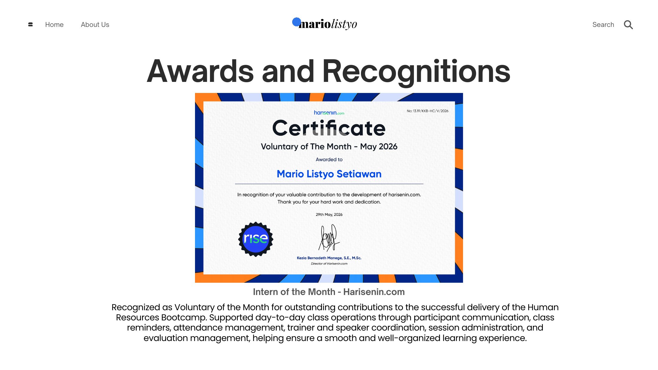 Portfolio slide 23 of 24 — Mario Listyo Setiawan