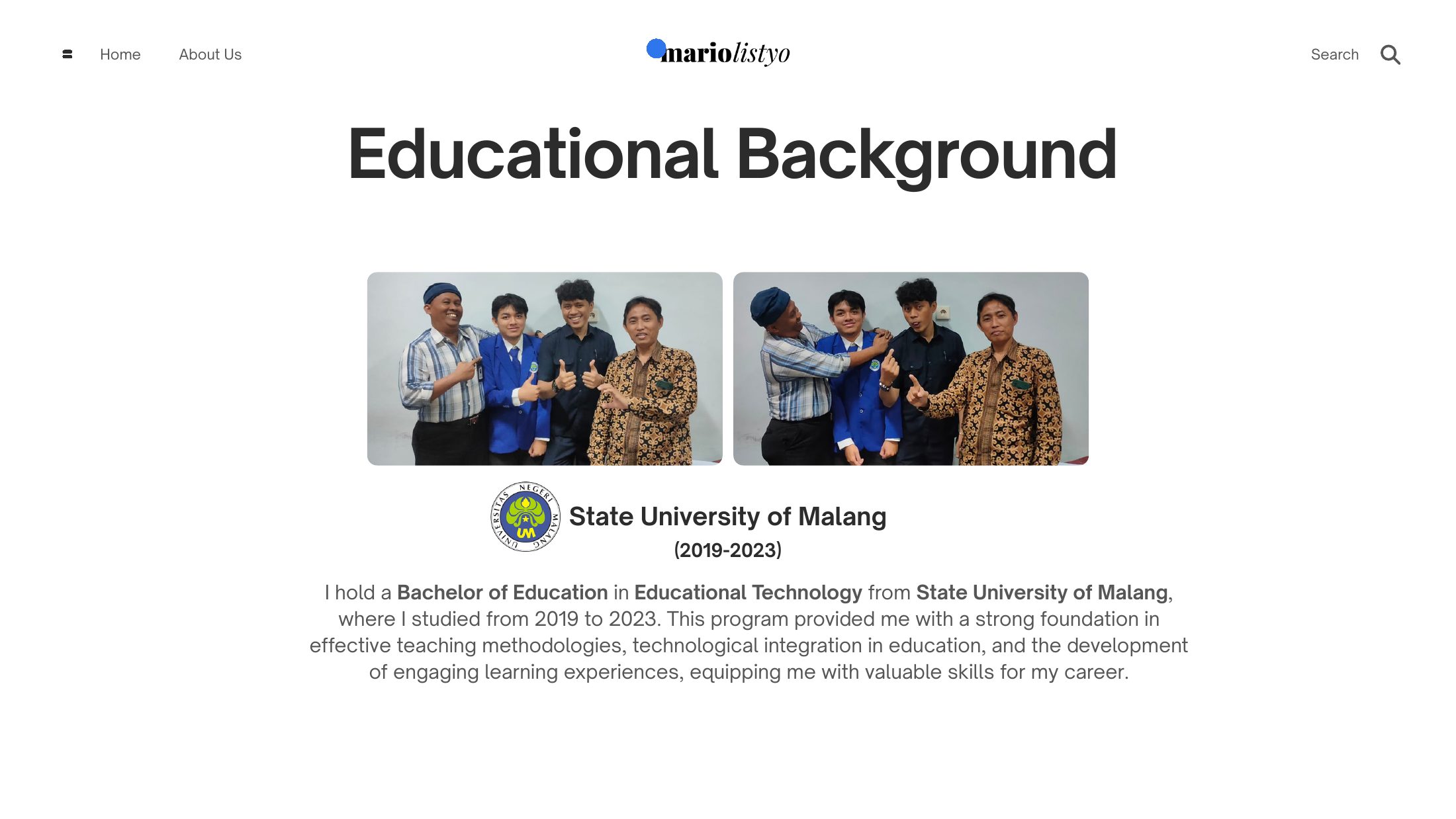 Portfolio slide 3 of 24 — Mario Listyo Setiawan